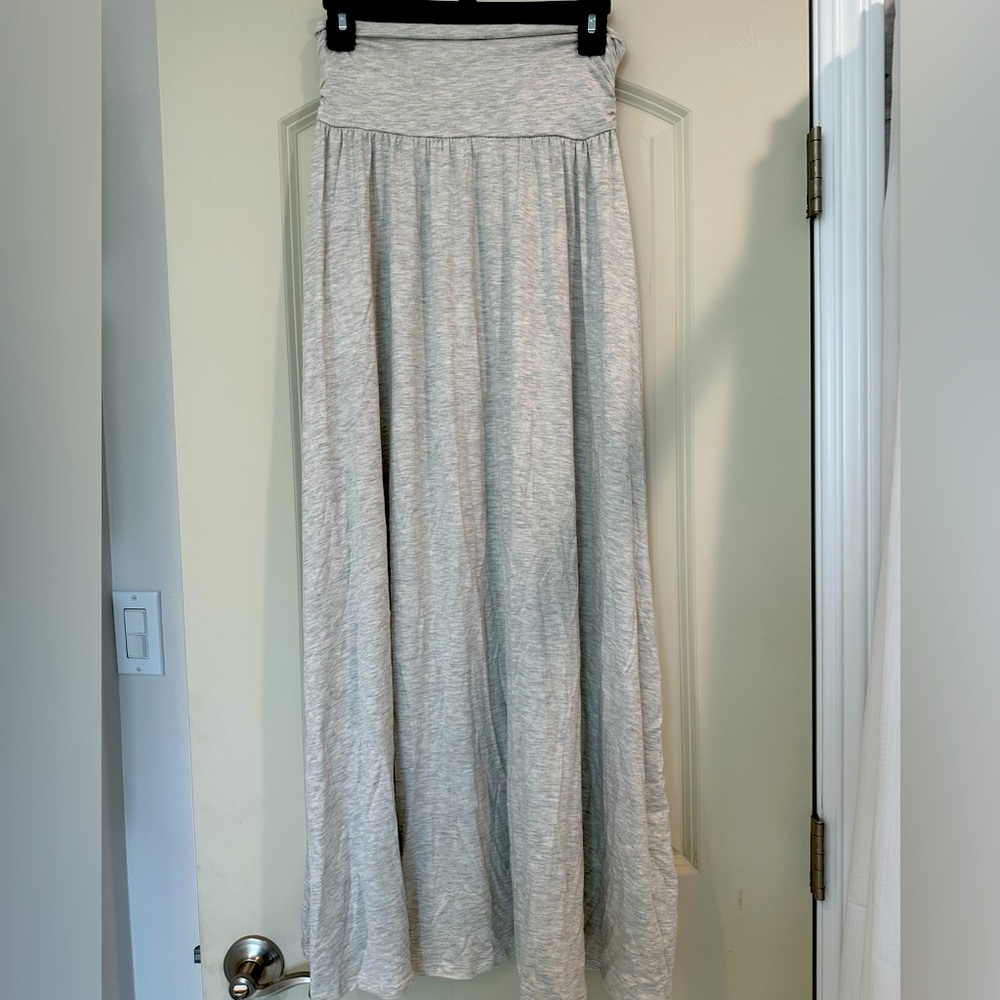 Light Grey Maxi Skirt Medium